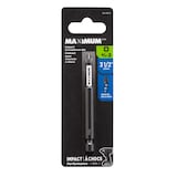 MAXIMUM PH2 Phillips Impact Screwdriver Bit, 3-1/2-in, 1-pk Front_Flat