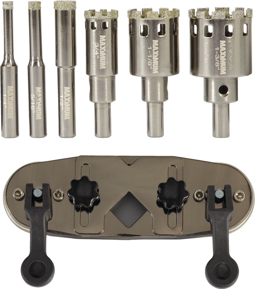 MAXIMUM Diamond Hole Saw Set, 7pc Canadian Tire
