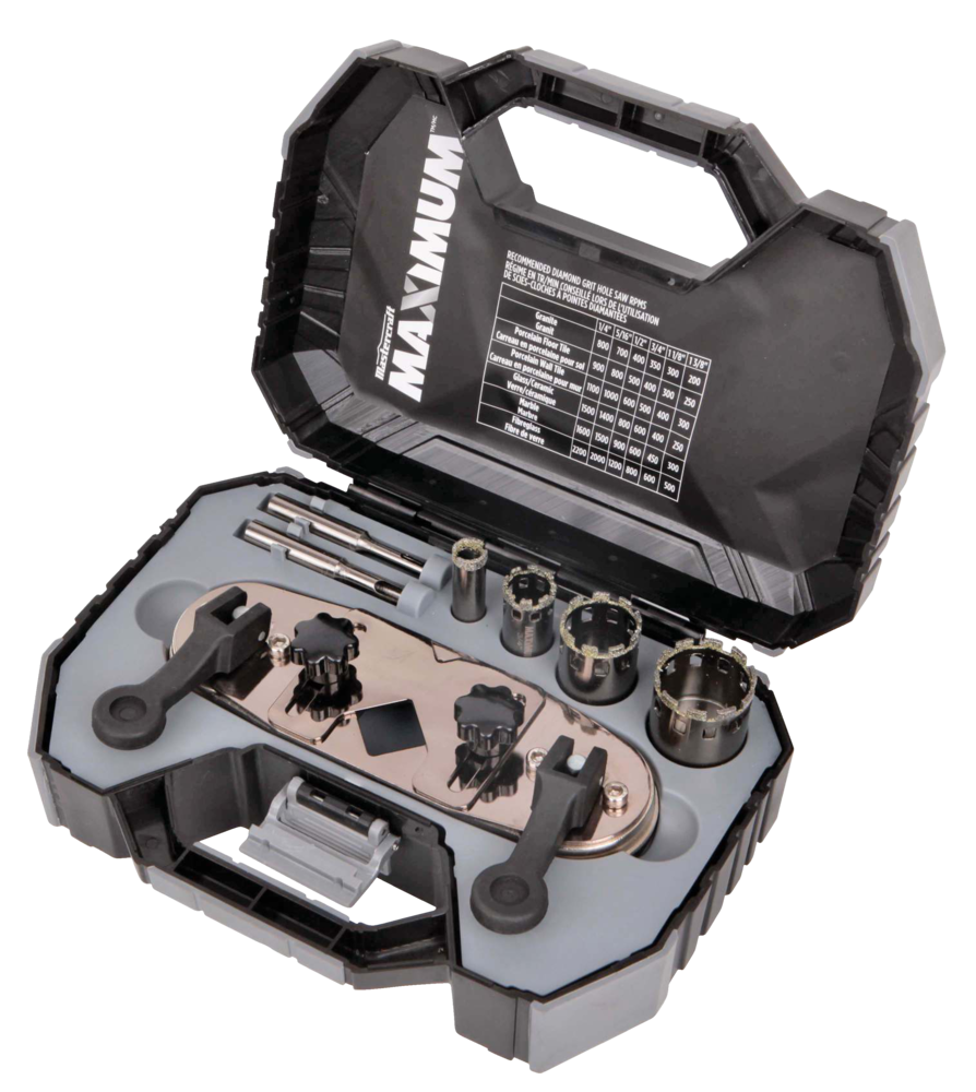 MAXIMUM Diamond Hole Saw Set, 7pc Canadian Tire