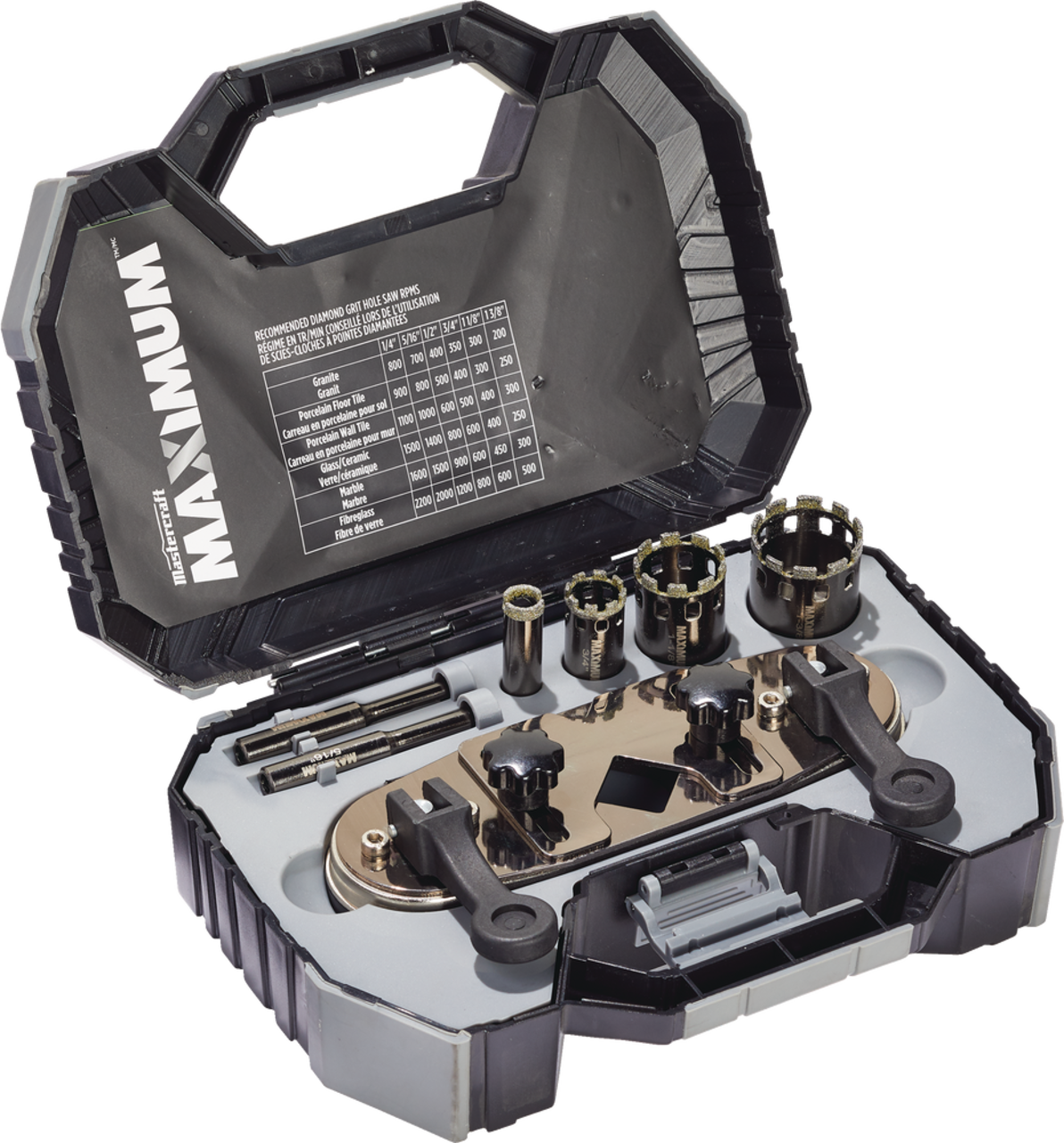 MAXIMUM Diamond Hole Saw Set 7 pc