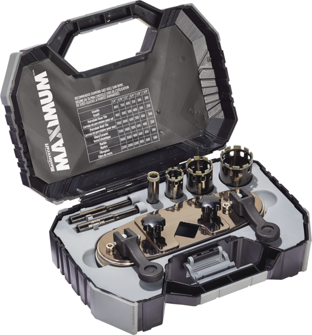 MAXIMUM Diamond Hole Saw Set, 7pc Canadian Tire