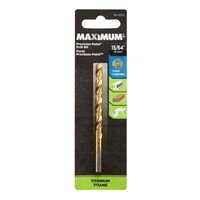 MAXIMUM Precision Point 7-Edge Titanium Drill Bit for Wood, Metal, Plastic Front_Flat