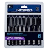 Mastercraft 6-in HCS Spade Drill Bit Set for Wood, 8-pc Front_Flat