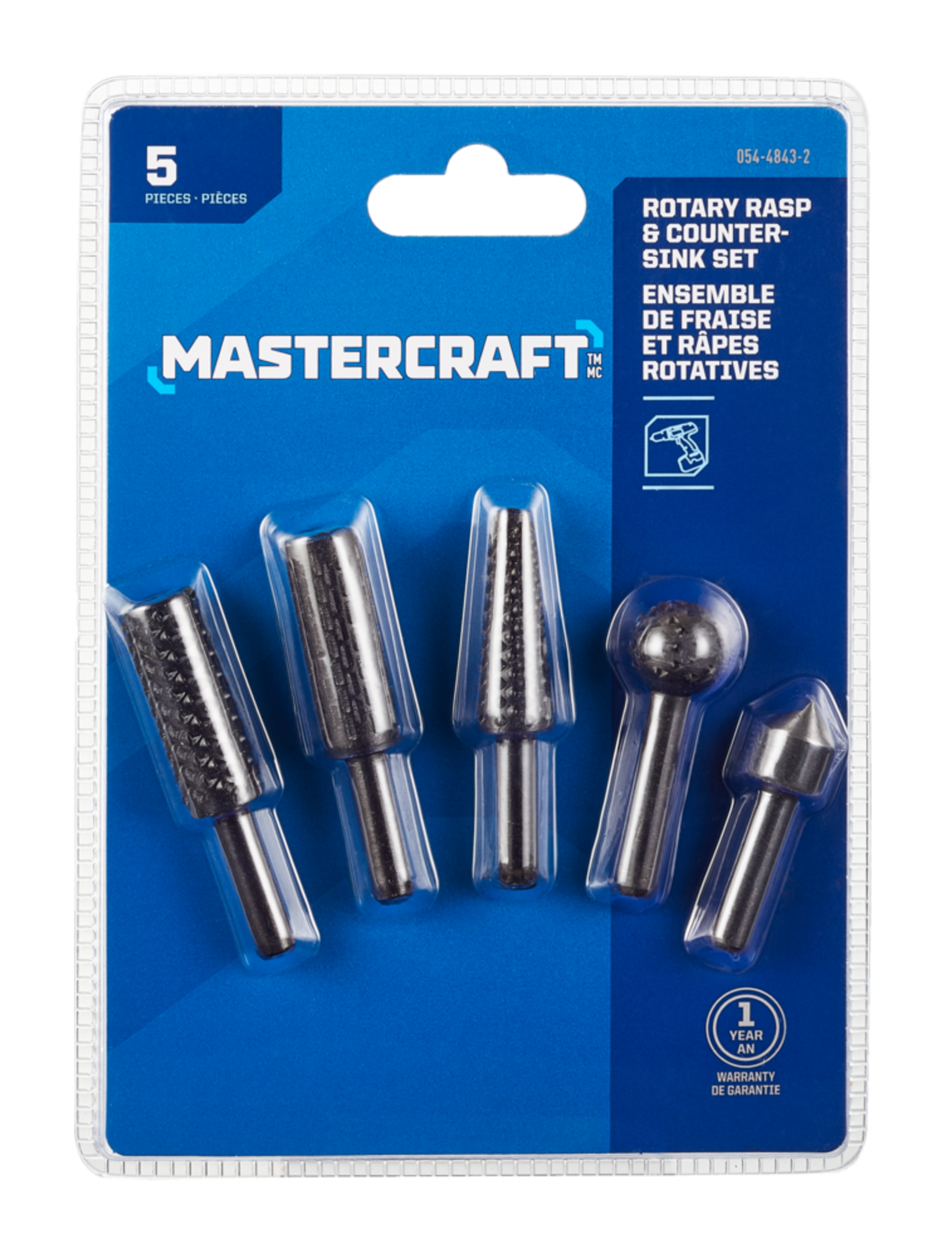 Mastercraft Rotary Rasp and Countersink Set Front_Flat