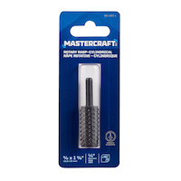 Mastercraft Cylindrical Rotary Rasp, PR-1, 1/4-in Shank, For Wood & Plastic Front_Flat