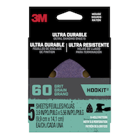 3M Ultra Durable Aluminum Oxide Detail Mouse Sandpapers for Wood, Plastic, Metal, 5-pk