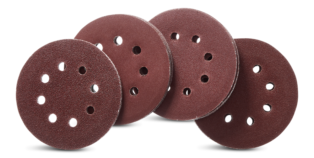 Mastercraft 5in Assorted Grit Hook & Loop Aluminum Oxide 8Hole