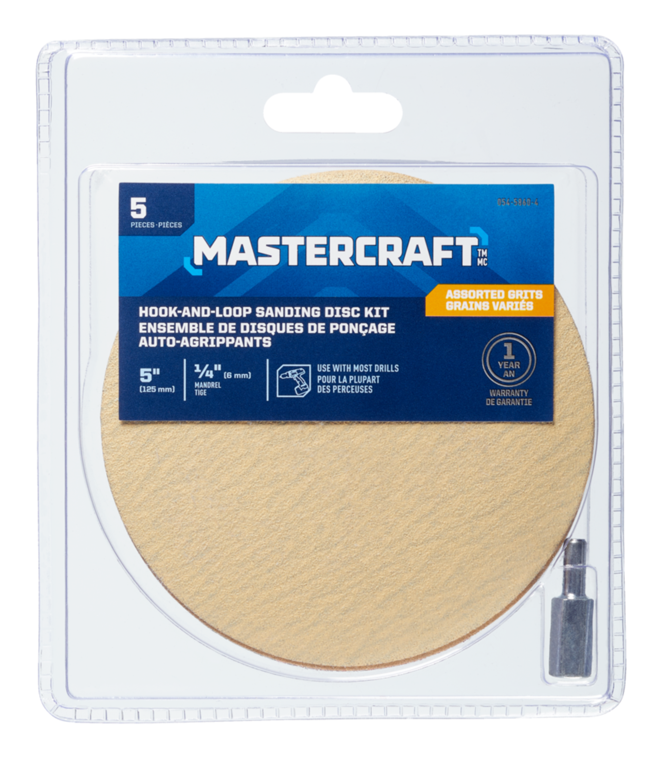 Mastercraft Gemlok Sand and Finishing Kit, 5-in Front_Flat