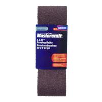 Mastercraft 3 x 21” Sanding Belts 5-Pack, 40 Grit