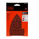 Black & Decker Mouse Sandpaper, 80-Grit, 5-pk Front_Flat
