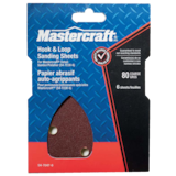 Mastercraft Hook and Loop Sanding Sheets, 6-Pk Front_Flat