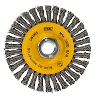 DEWALT DW4925 4x 5/8-in-11 Carbon Steel Stringer Bead Wire Wheel Brush Front_Flat