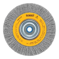 DEWALT Bench Grinder Wire Brush, 6-in Front_Flat