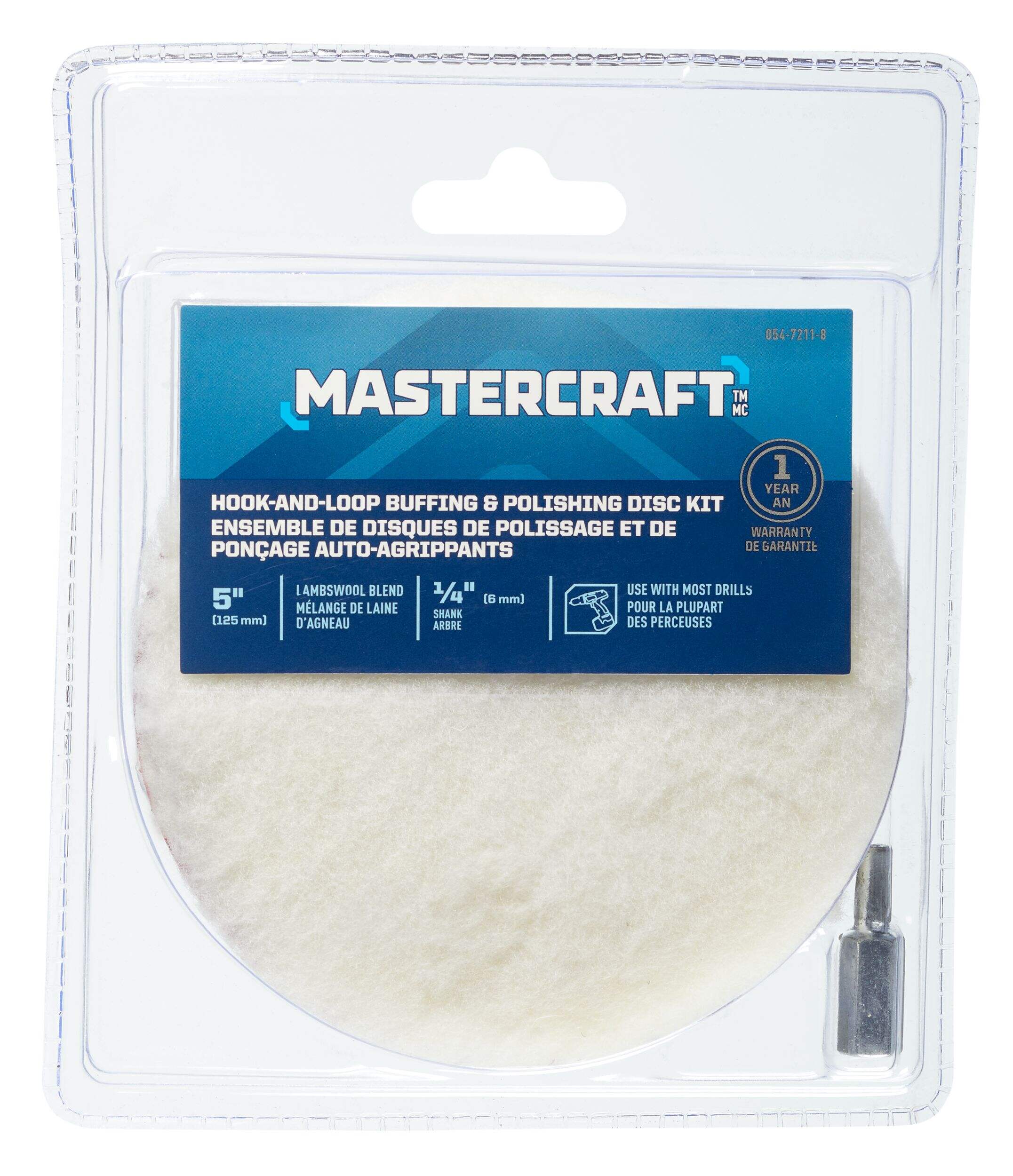 Disques de polissage Mastercraft autoagrippants, 5 po Front_Flat
