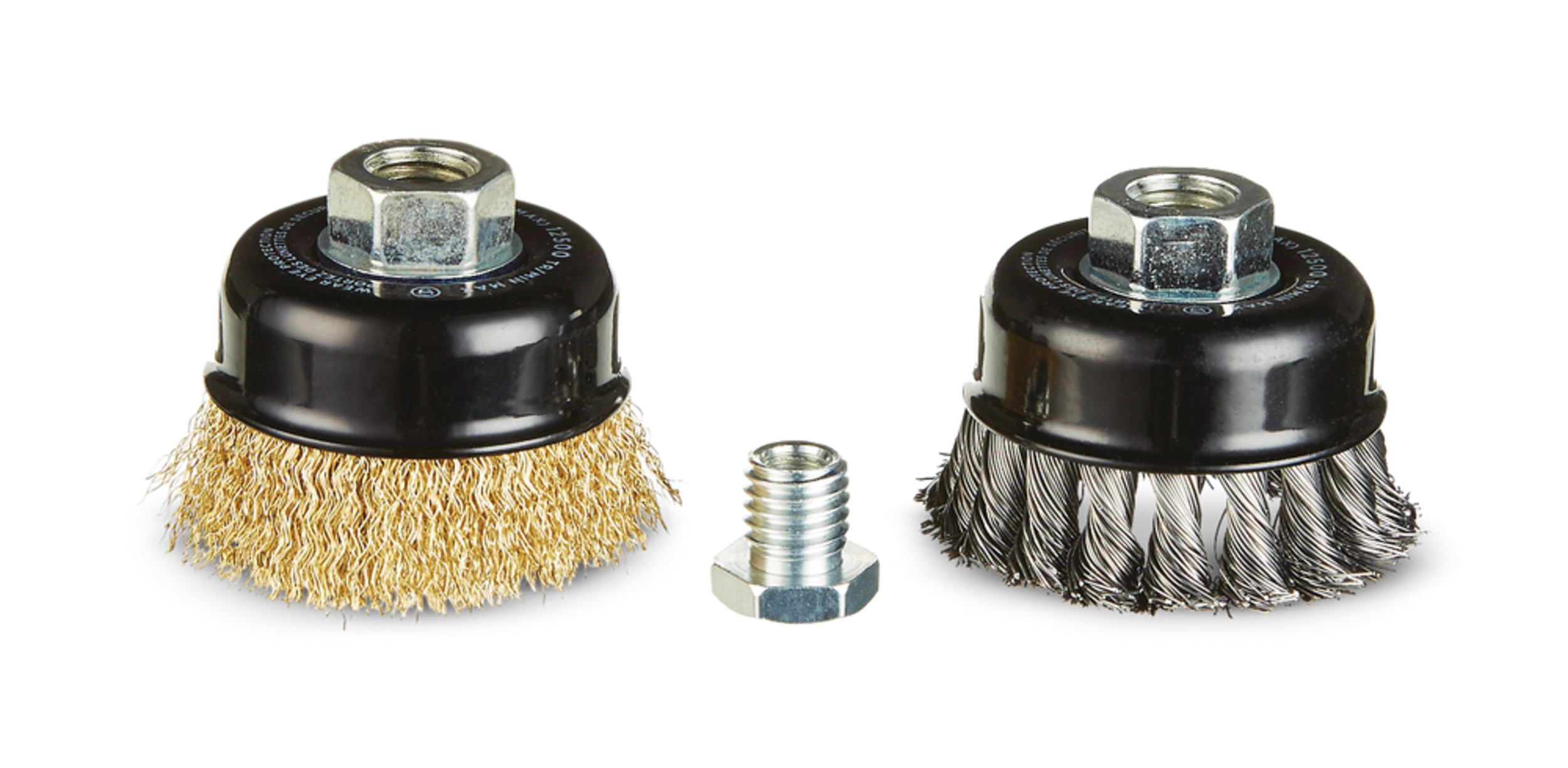 MAXIMUM Carbon Steel Wire Cup Brush Set 5/8in Arbor, 2pc Canadian Tire