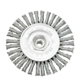 MAXIMUM 4-in Carbon Steel Stringer Bead Wire Wheel Brush 5/8-in Arbor Front_Flat