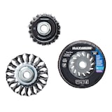 MAXIMUM Angle Grinder Accessory Set, 3-pc Overhead_Flat