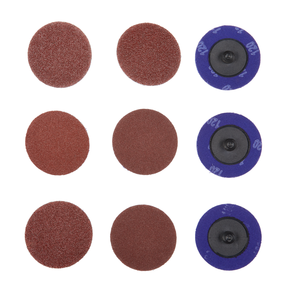 Mastercraft 2in Aluminum Oxide Twist LockReplacement Sanding Discs, 9