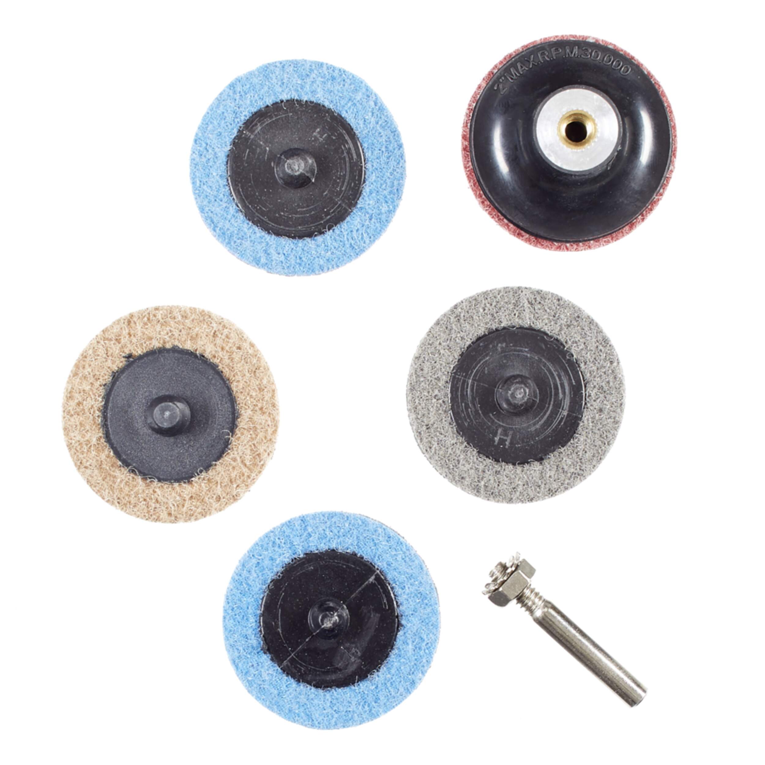 Disques de préparation de surface Mastercraft en oxyde d'aluminium, pour le métal, 2 po, paq. 5 Composite_or_Mixed