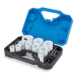 Mastercraft Bi-Metal Hole Saw Set for Wood, Metal and Plastic, 17-pc Front_Angled_Left