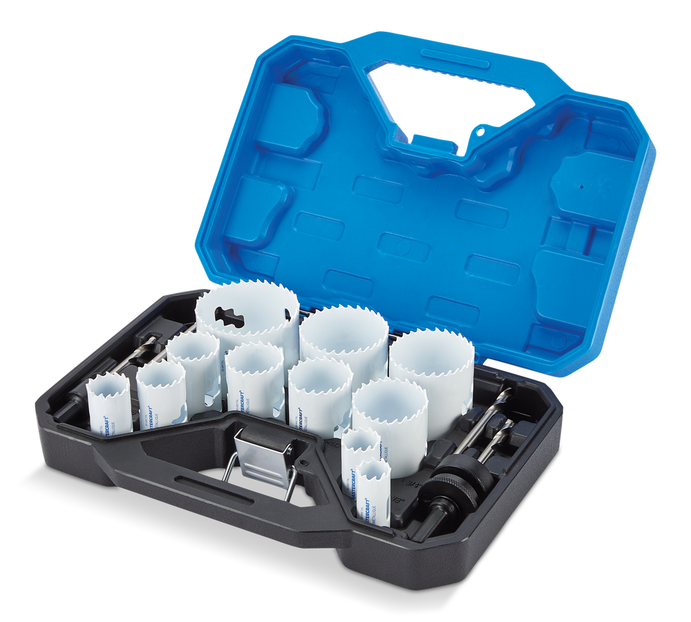 Mastercraft BiMetal Hole Saw Set for Wood, Metal and Plastic, 17pc Canadian Tire