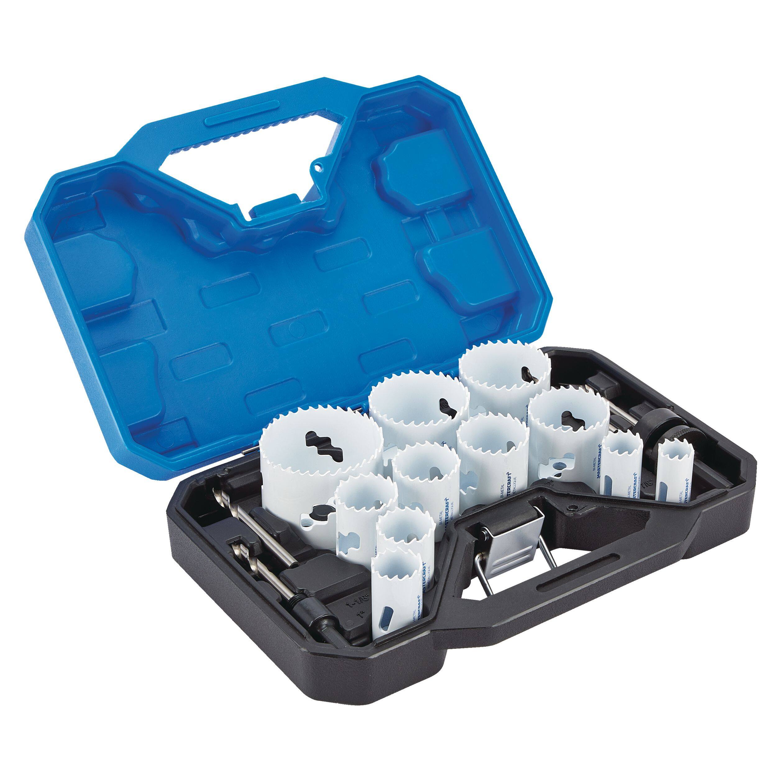Mastercraft Bi Metal Hole Saw Set for Wood Metal and Plastic 17 pc Canadian Tire