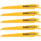 DEWALT DW4802 6 TPI Bi-Metal Reciprocating Saw Blades for Wood, 5