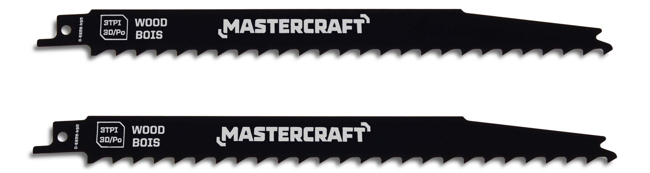 Mastercraft 9-in 3 TPI Cobalt Reciprocating Saw Blades for Wood, 2-pk Side_Right