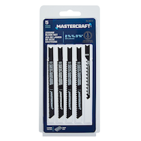 Mastercraft U-Shank HCS Jigsaw Blade Set for Wood, 5-pc Front_Flat
