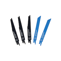 Mastercraft HSS and Cobalt Reciprocating Saw Blade Set for Wood, Metal, Plastic, 5-pc Composite_or_Mixed