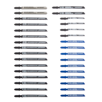 Mastercraft T-Shank HSS & HCS Jigsaw Blade Set with Case, for Wood/Metal, 32-pc
