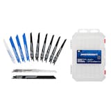 Mastercraft Reciprocating Saw Blade Set for Wood, Metal, 12-pc Composite_or_Mixed