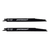 Mastercraft 9-in 6 TPI Cobalt Reciprocating Saw Blades for Wood, 2-pk Side_Right