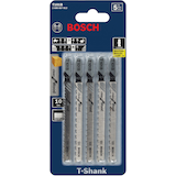 Bosch 2.95-in HCS Jigsaw Blades for Wood, Laminate, Plastic, 5-pk Front_Flat