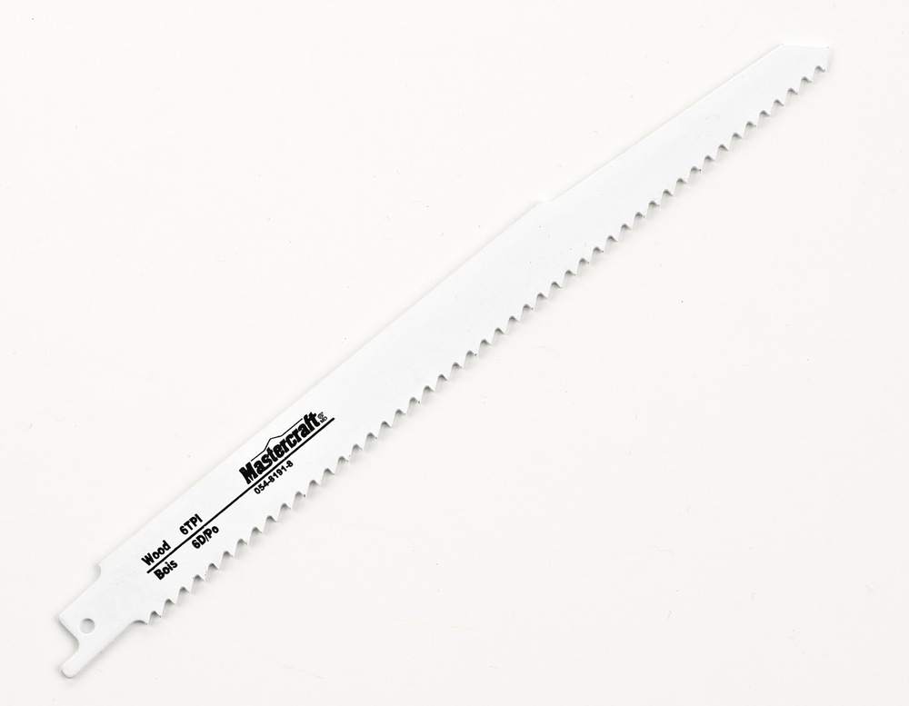 Mastercraft 9in 6 TPI BiMetal Reciprocating Saw Blades for Wood, 2pk Canadian Tire