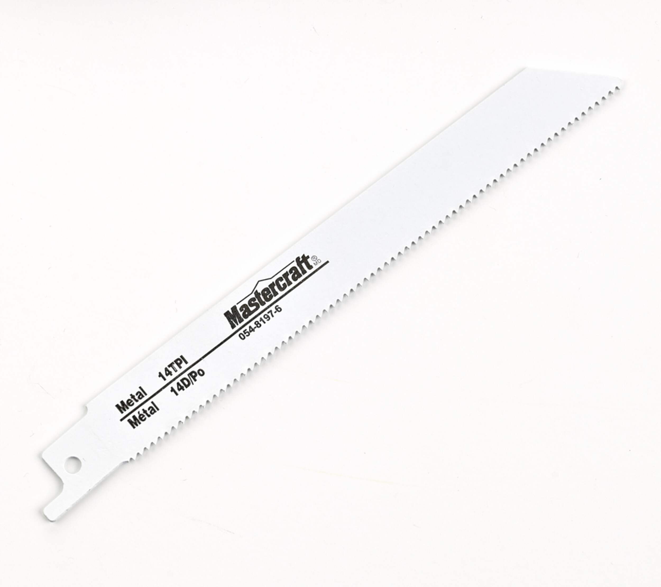 Mastercraft 6-in Metal Reciprocating Saw Blade for Metal Side_Right