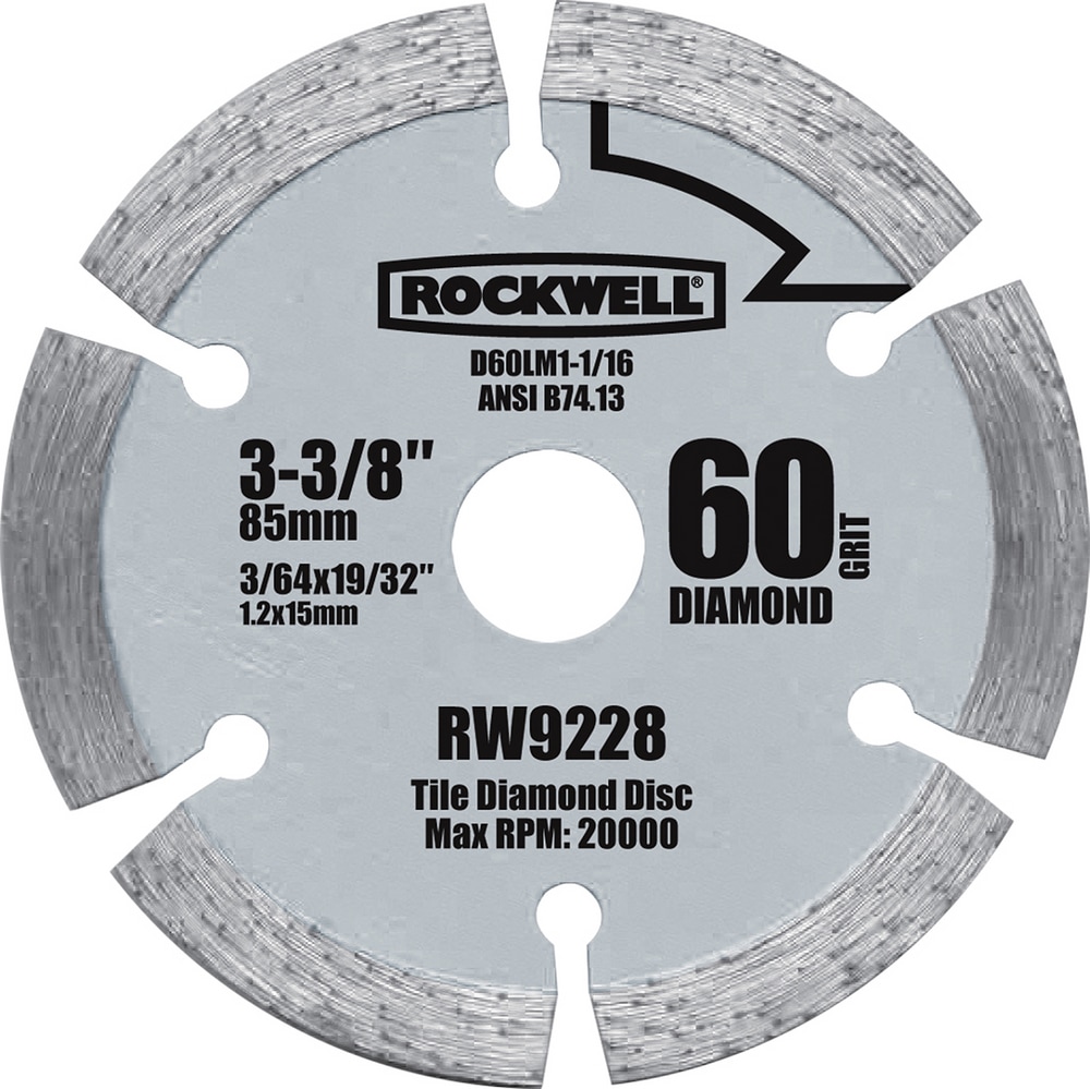 Rockwell Versacut 33/8in Diamond Coated Circular Saw Blade for