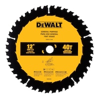 Lame de scie circulaire DEWALT DWA11240, 40 dents en carbure, pour le bois, 12 po