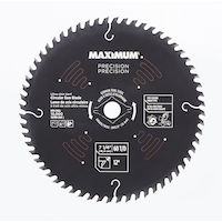 MAXIMUM 7-1/4-in 60T Carbide Tipped Circular Saw Blade for Wood Front_Flat