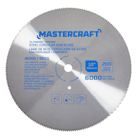 Mastercraft 10-in 200T Steel Circular Saw Blade for Wood