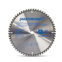 Mastercraft Fine Finish Carbide-Tipped Circular Saw Blade, 60T, 10-in Front_Flat