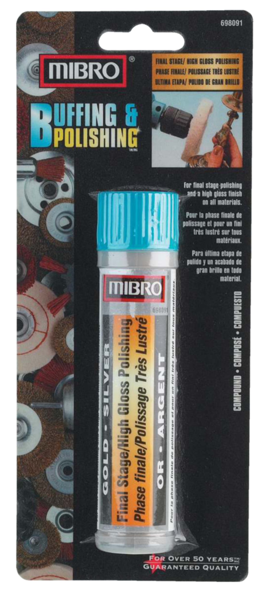 MIBRO 110g Compound 6Cleaning and Polishing for High Gloss Polishing Front_Flat