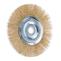 Mastercraft 6-in Crimped Metal Fine Wire Wheel Brush, 5/8-in Arbor Front_Angled_Right