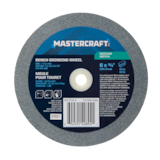 Mastercraft 6-in x 3/4-in 120 Grit Aluminum Oxide Bench Grinding Wheel/Disc Kit for Metal Front_Flat