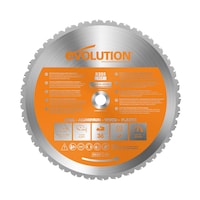 Evolution Rage 355-TCT 14-in 36T Carbide Tipped Circular Saw Blade for Wood, Plastic, Metal Front_Flat