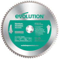 Evolution 14-in 80T Carbide Tipped Circular Saw Blade for Non-Ferrous Metal Front_Flat