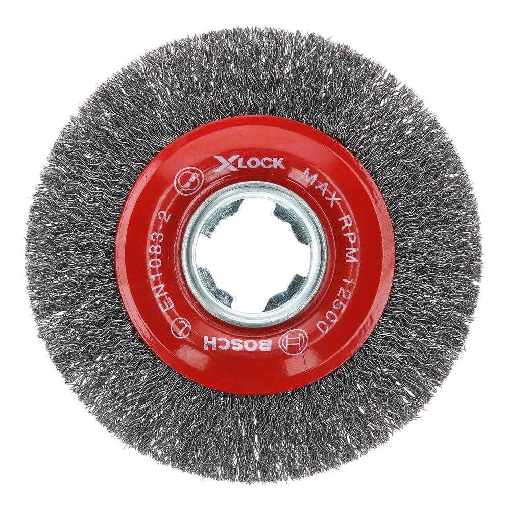 Bosch WBX418 XLOCK 41/2in Crimped Carbon Steel Wire Wheel Brush