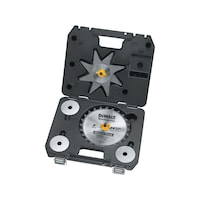DEWALT DW7670 8-in 24T  Stacked Dado Set Carbide Tipped Circular Saw Blade for Wood Overhead_Plunge