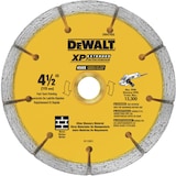 DEWALT 4-1/2-in Sandwich Diamond Coated Tuck Point Blade for Concrete, Drywall, Brick, Stone Front_Flat