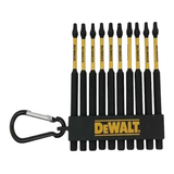 Embouts de tournevis CA2 avec mousqueton à clip DEWALT Flex Torq, 3,5 po, paq. 10 Front_Flat